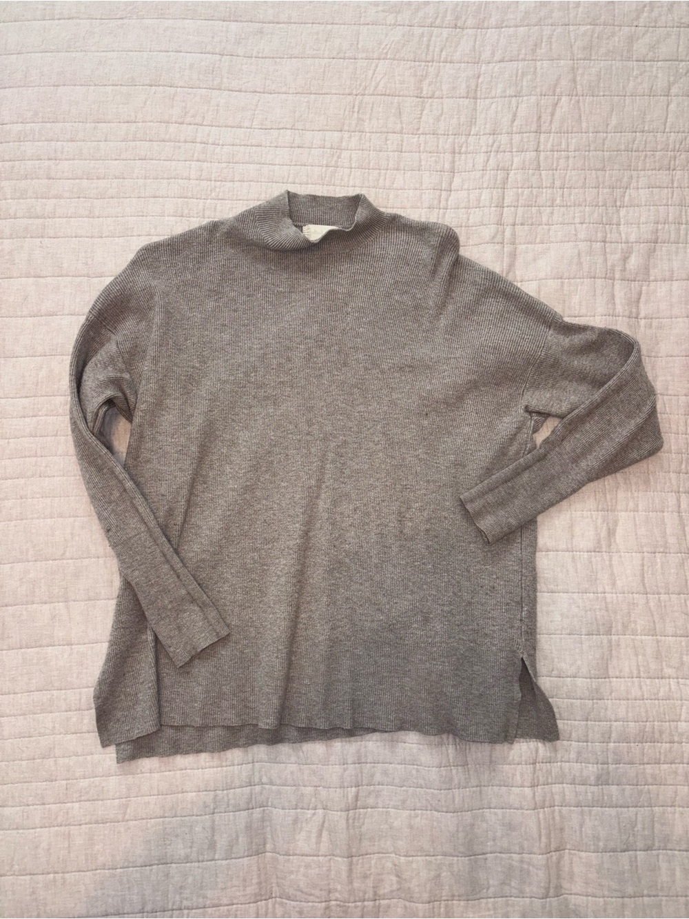 Altar'd State Heather Gray Mock Neck Sweater